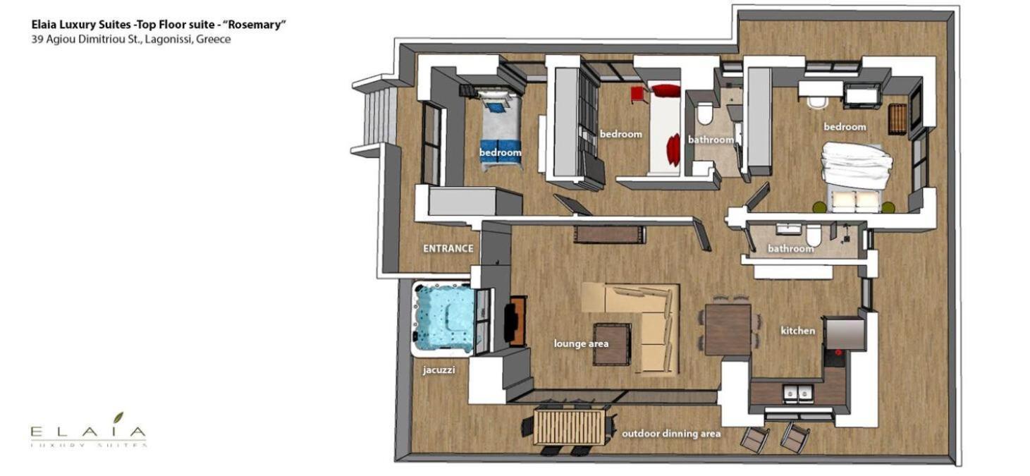 Elaia Luxury Suites לגוניסי מראה חיצוני תמונה